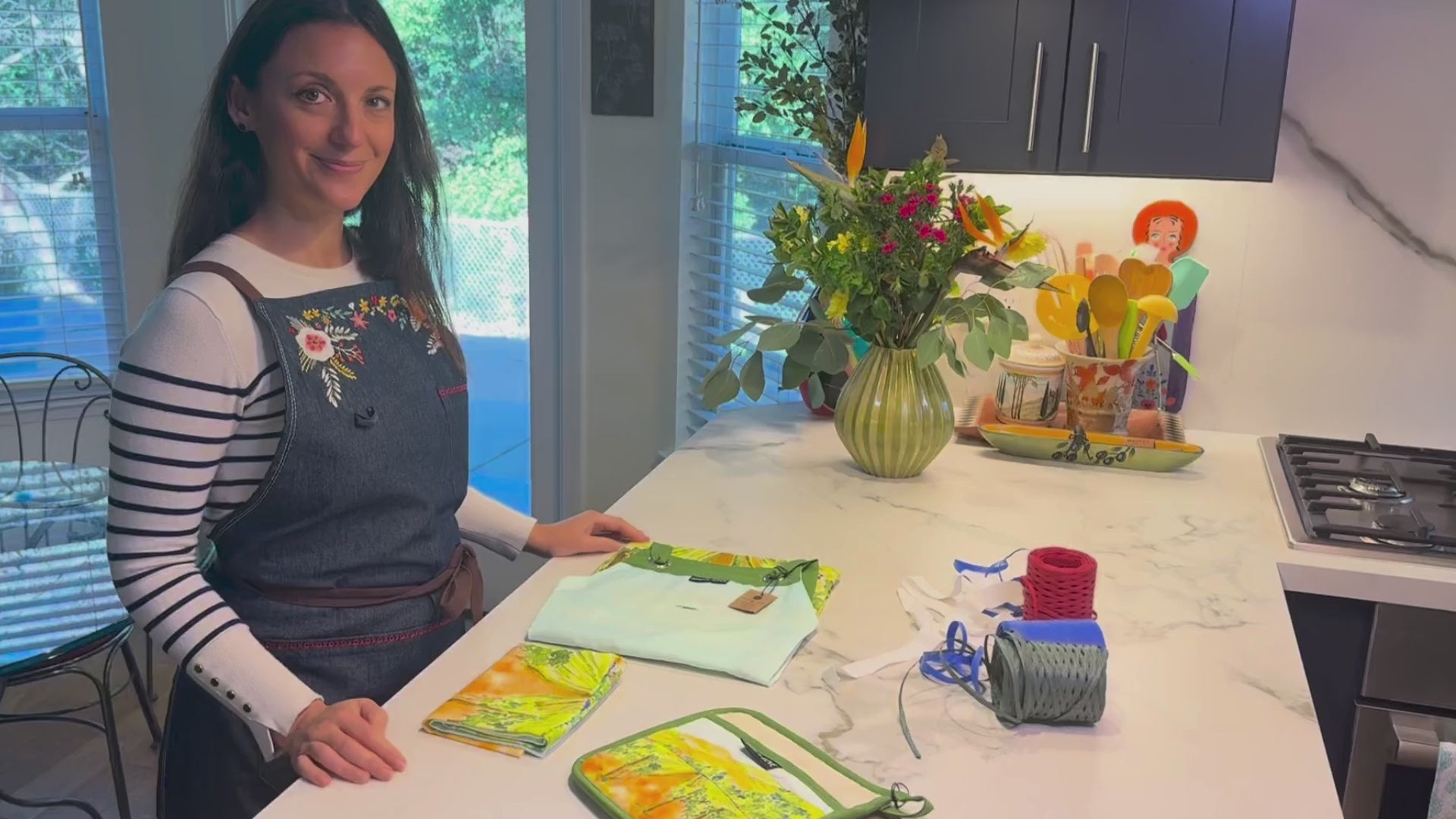 Load video: "Among the Vines" Apron