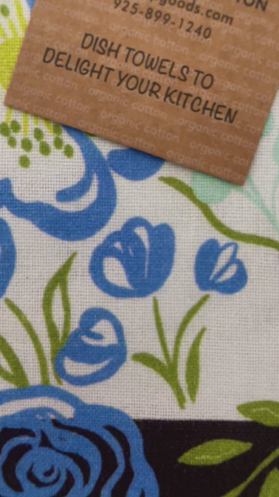 Load video: "Bloom" Kitchen Towel