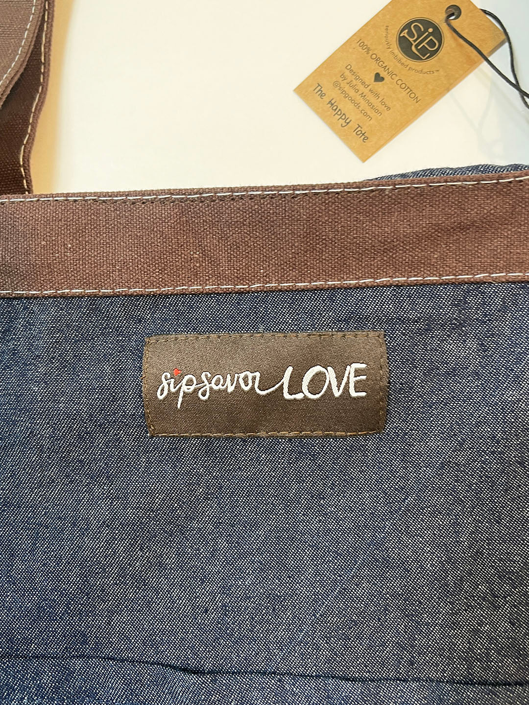 "Solstice" Denim Tote Bag