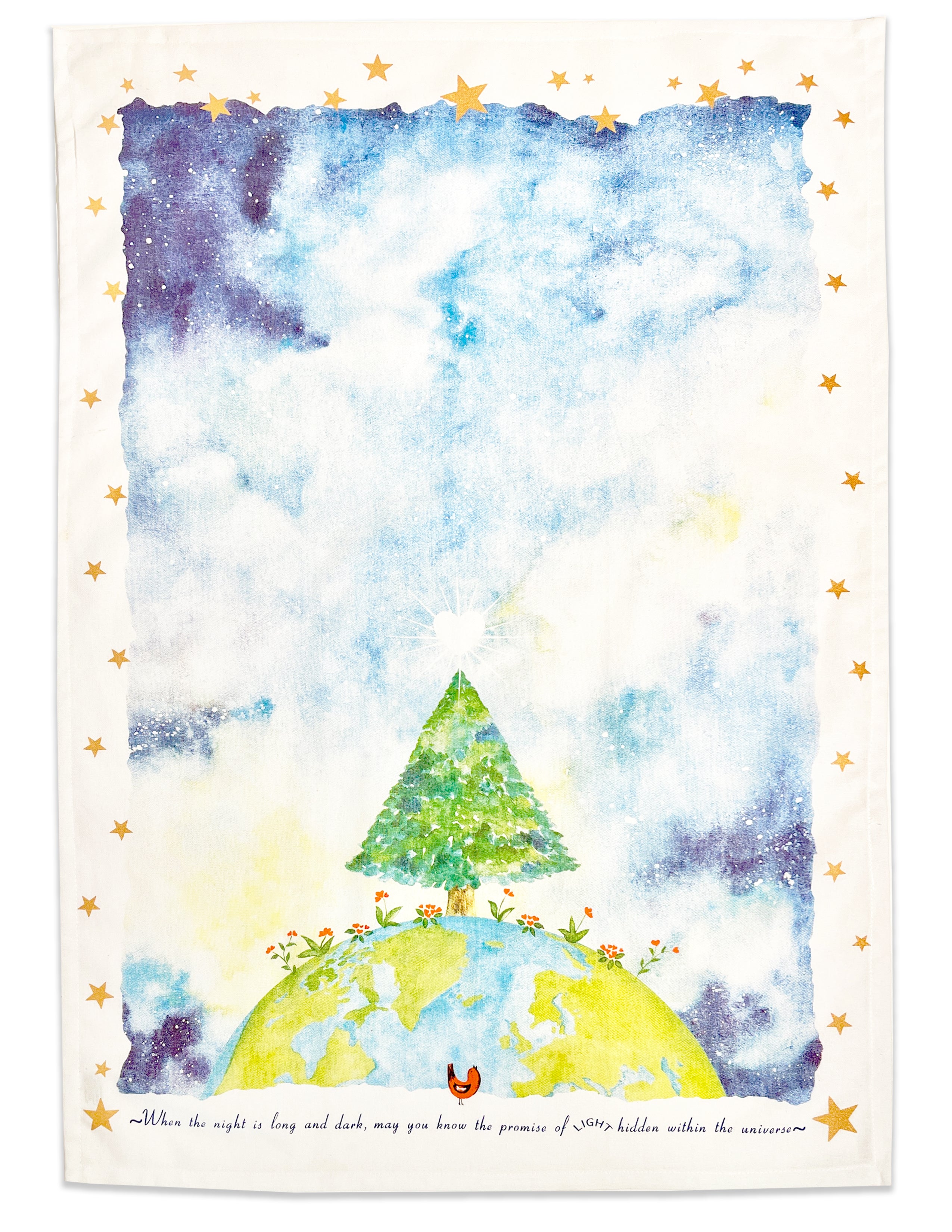"The Light of the Uni-verse" Kitchen Towel