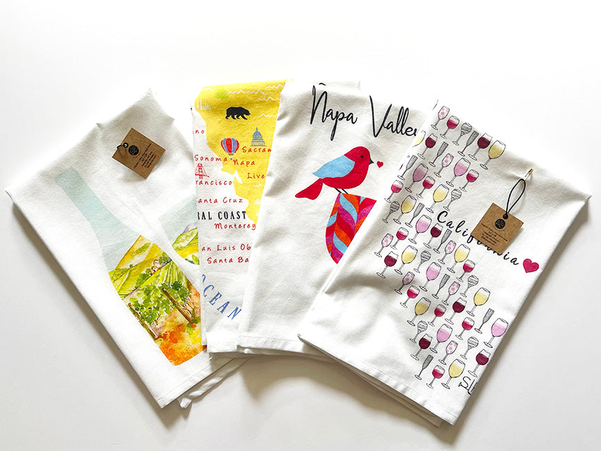 "California Wine" - Flour Sack Towel