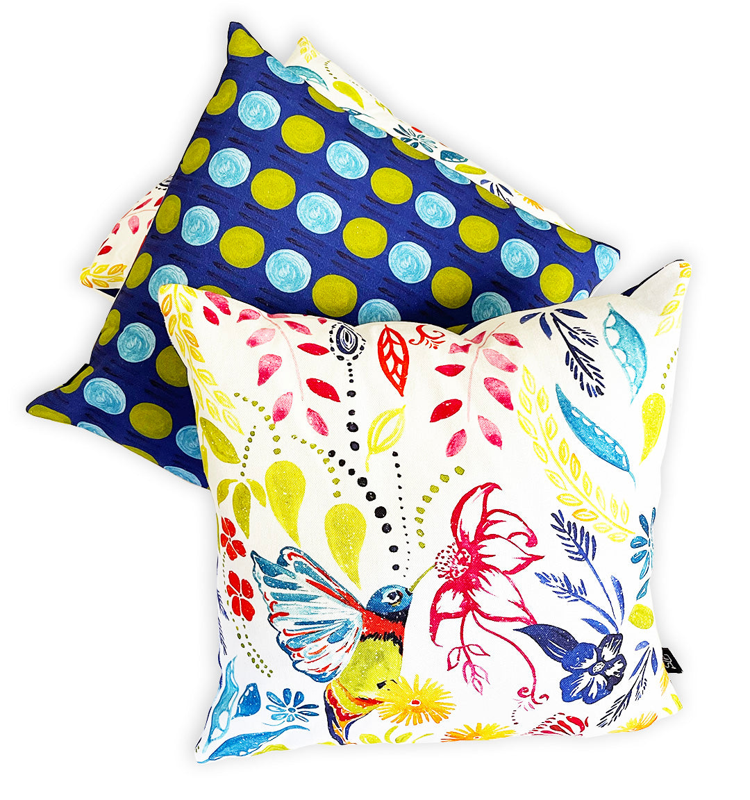 "Happy Hummingbird" Pillow Cover