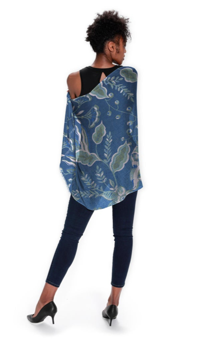 "Les Baux Blue" Scarf