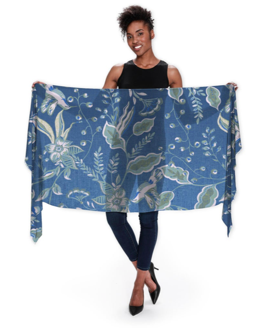 "Les Baux Blue" Scarf