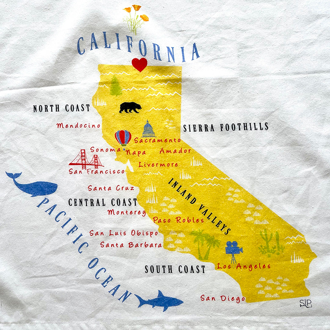 "The Golden State" - Flour Sack Towel
