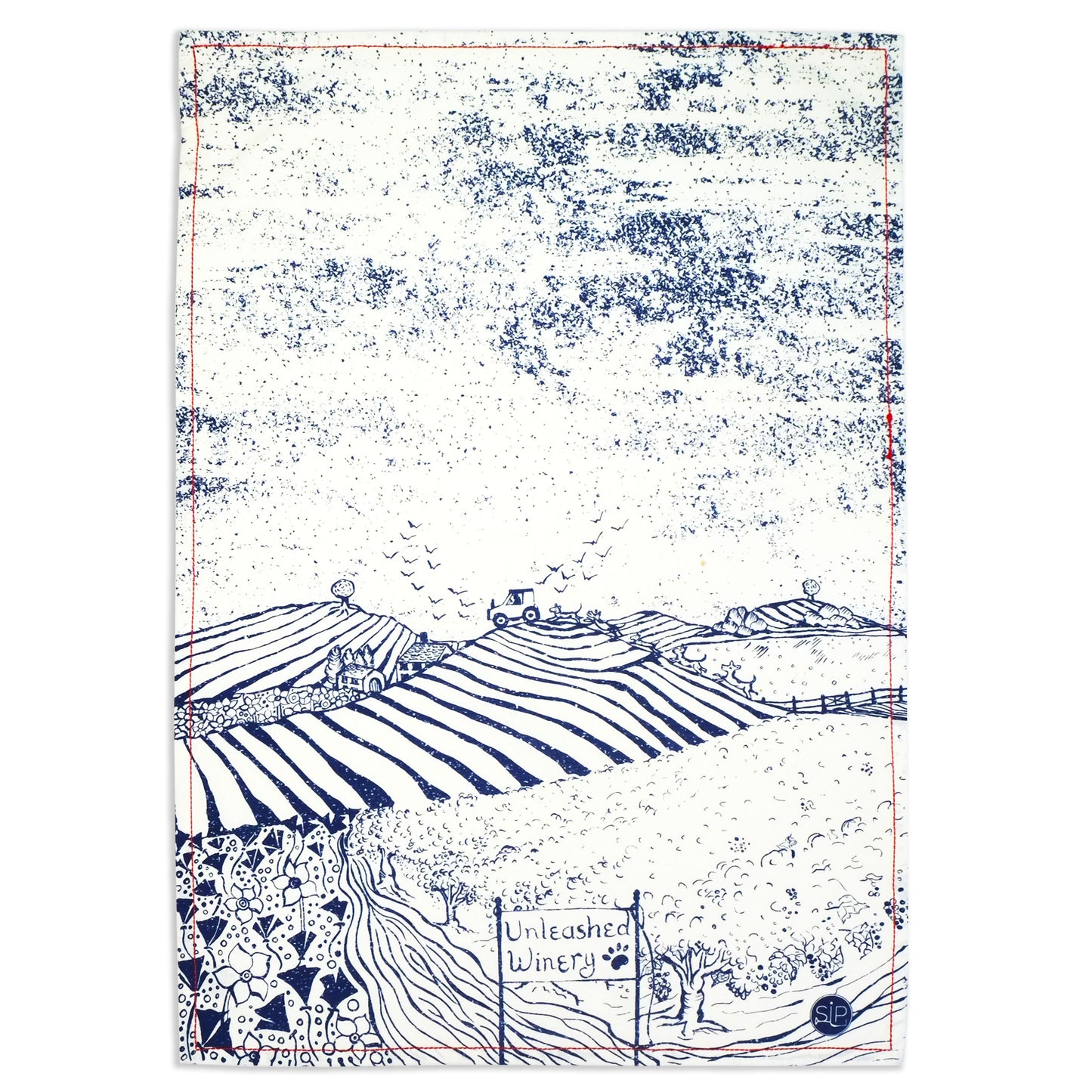 "Vineyard Dogs" Kitchen Towel