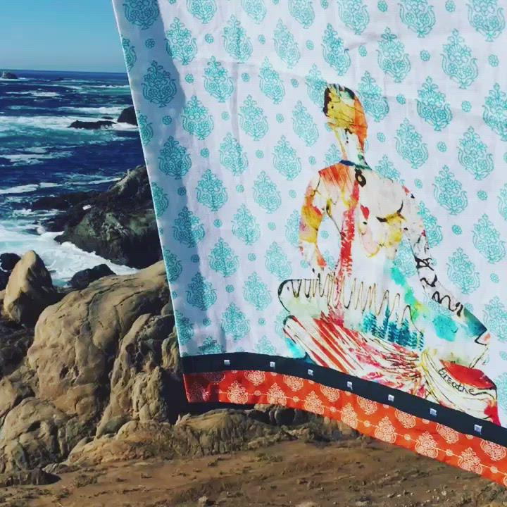 Load video: "Breathe" Kitchen Towel
