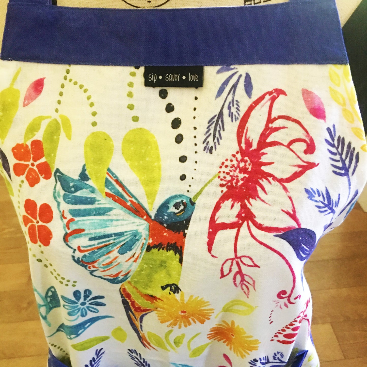 "Happy Hummingbird" Apron