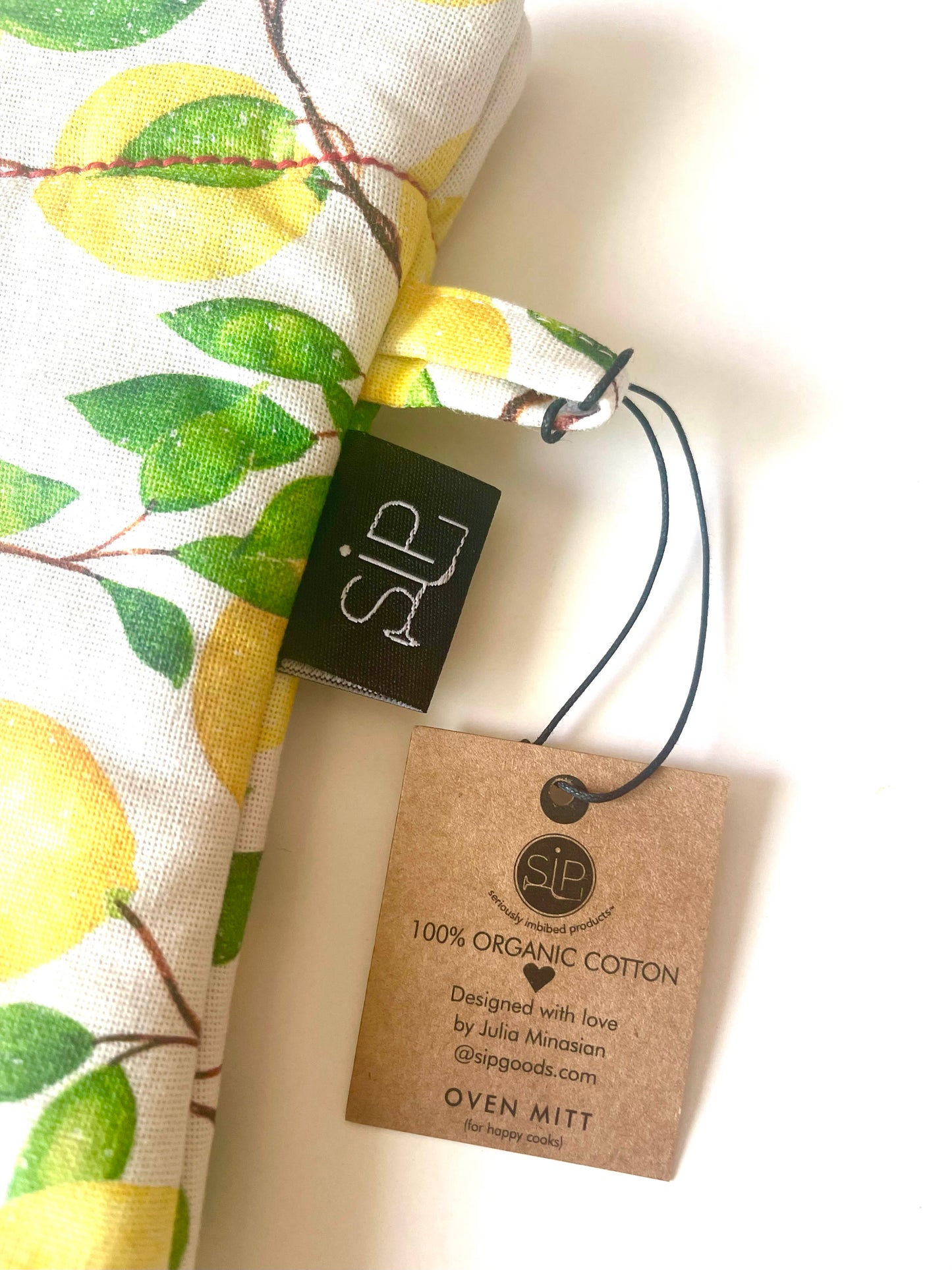 "Lemon Dance" Oven Mitt