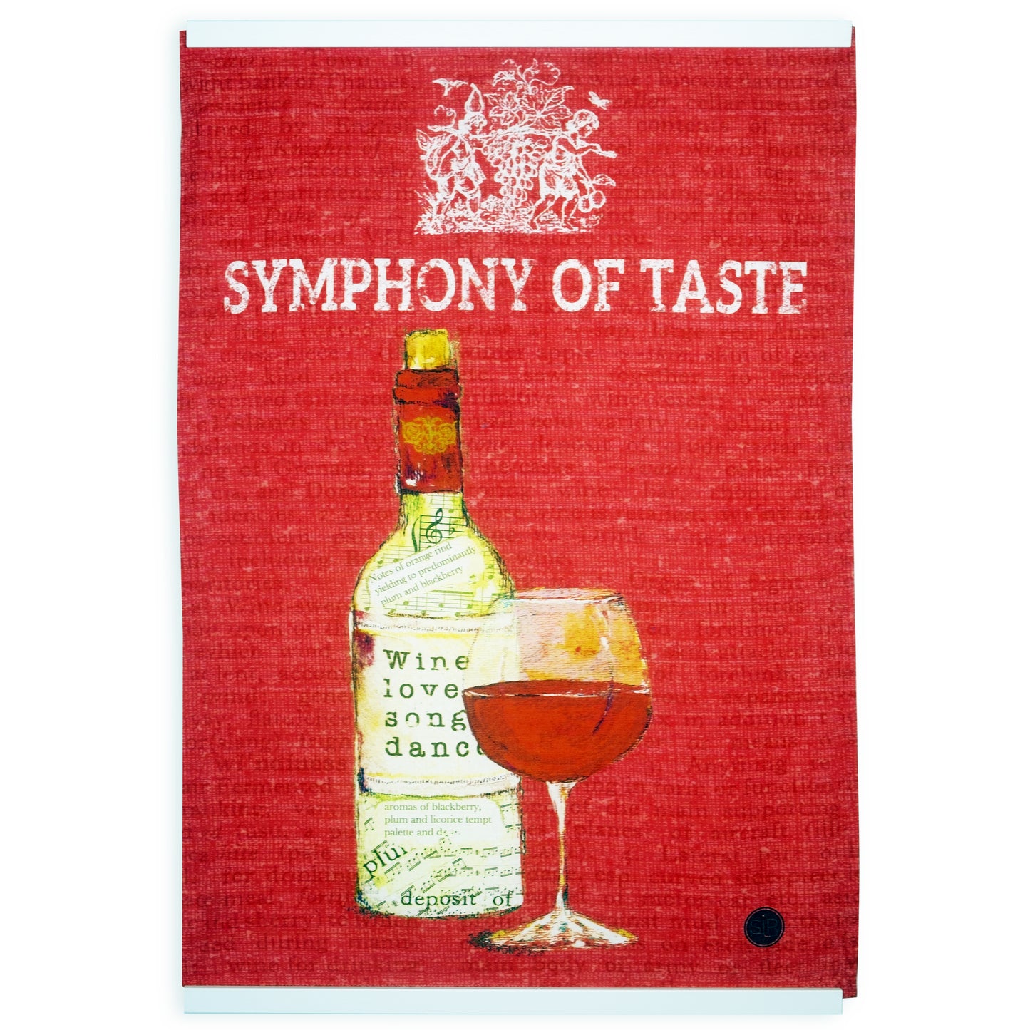 "Wine Series - Red" Kitchen Towel