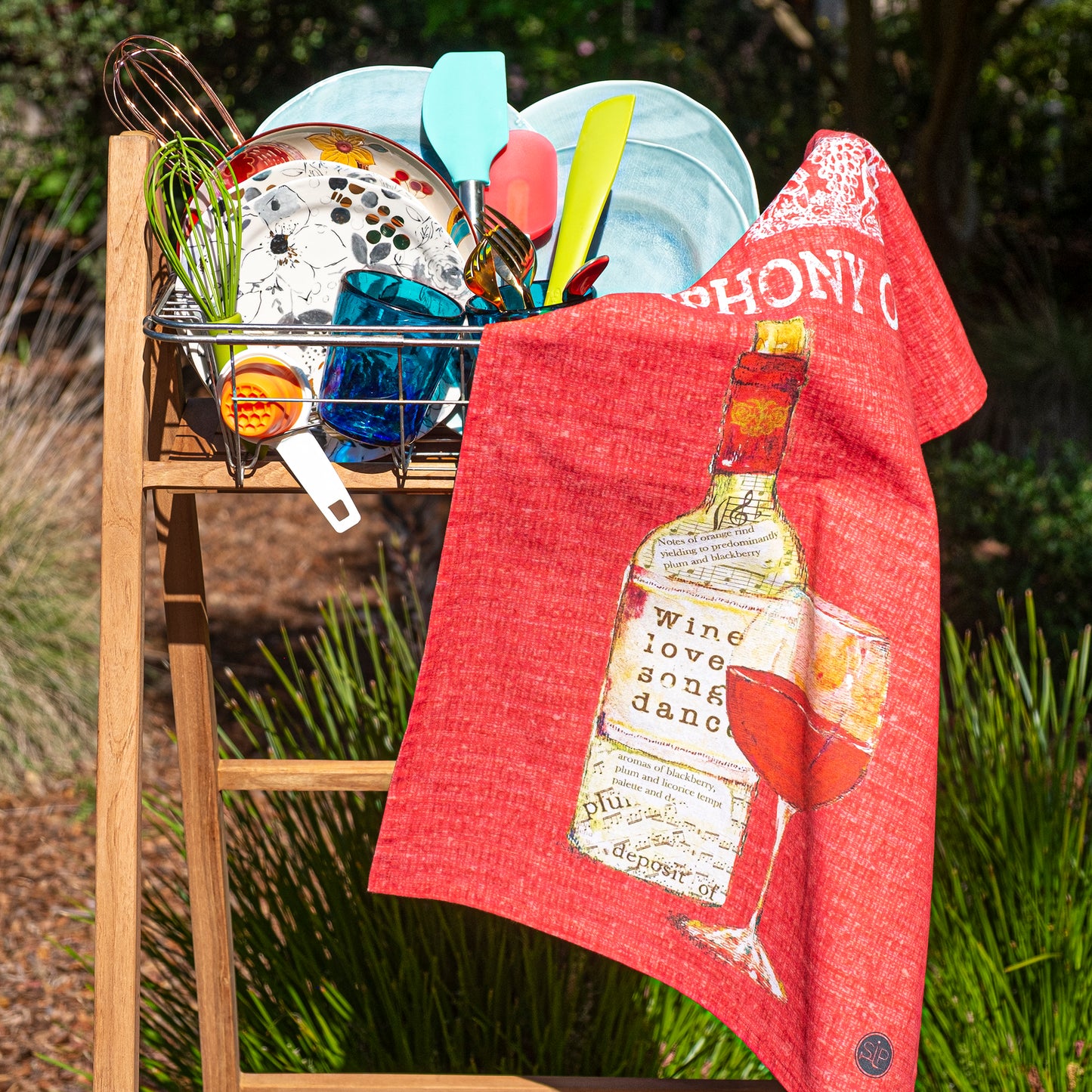 "Wine Series - Red" Kitchen Towel