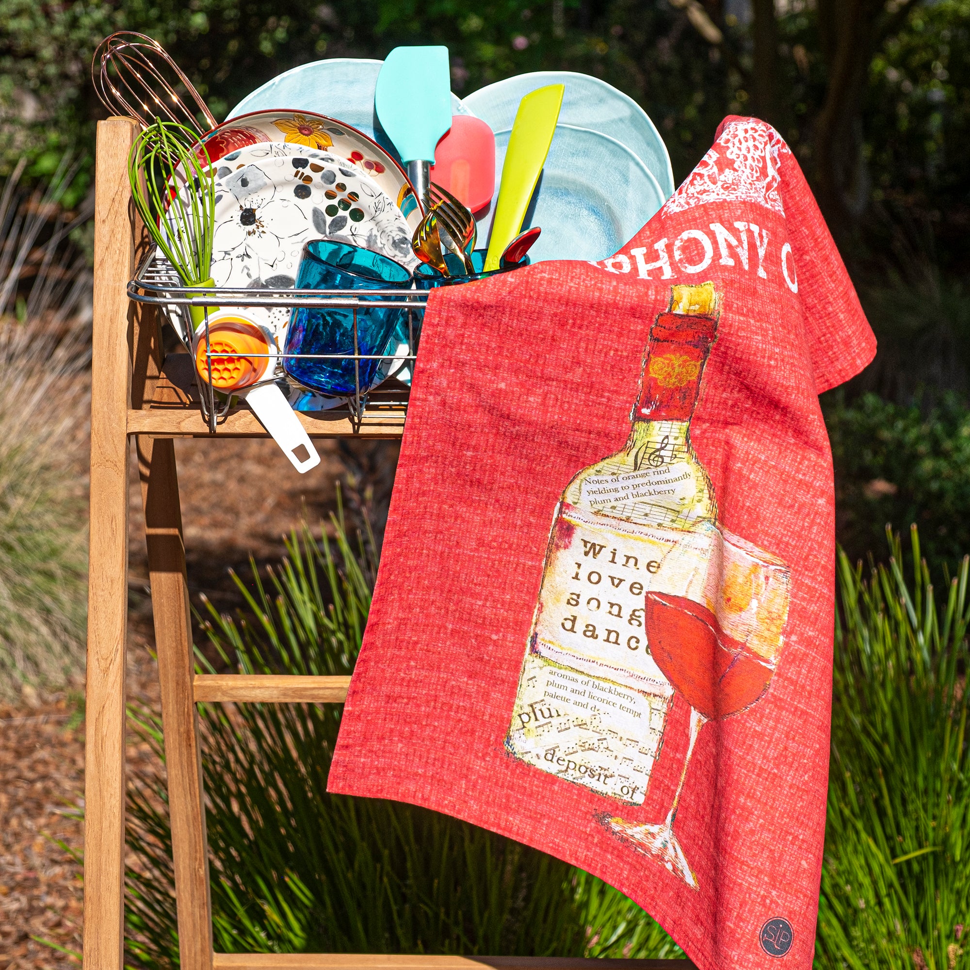"Wine Series - Red" Kitchen Towel