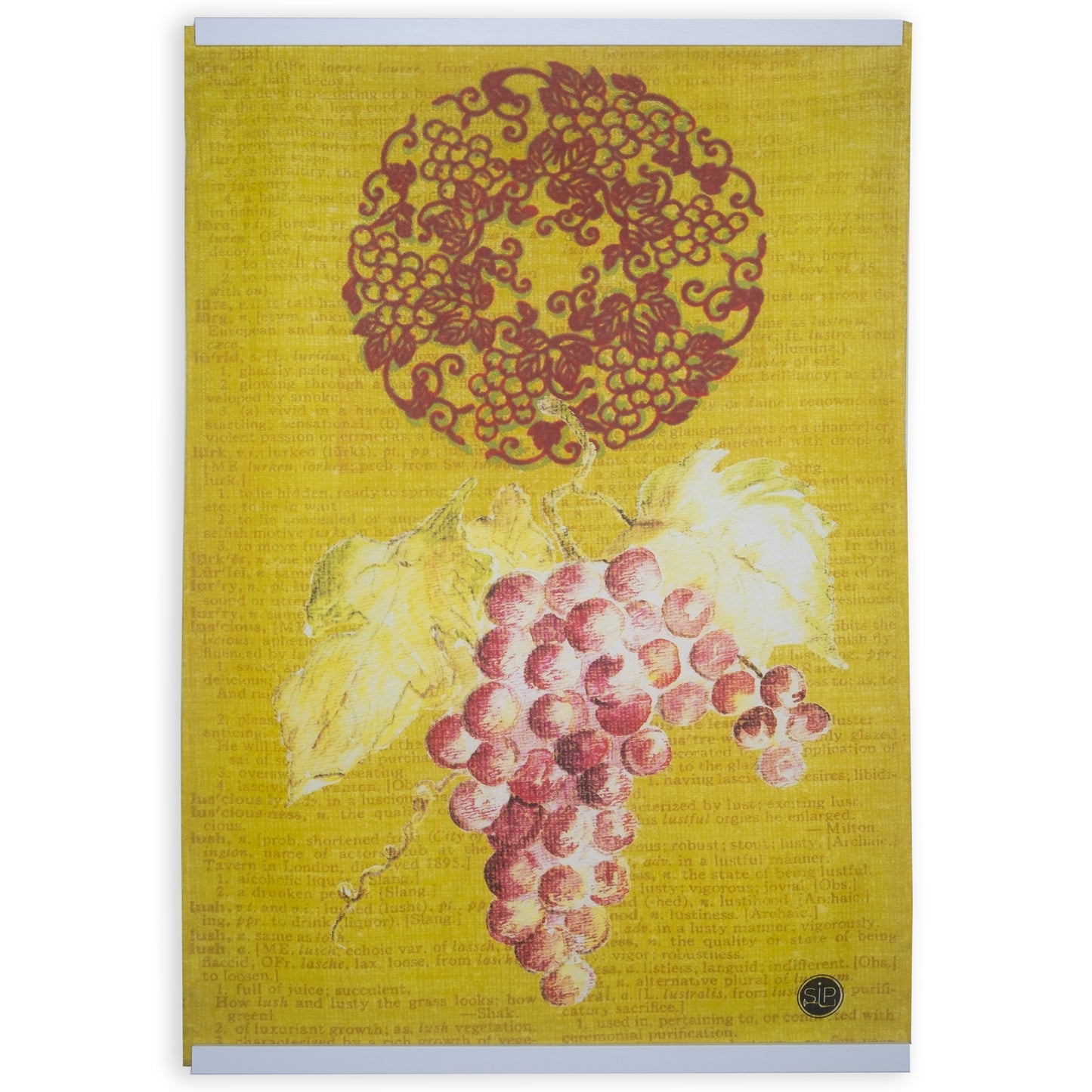 "Wine Series - Yellow" Kitchen Towel