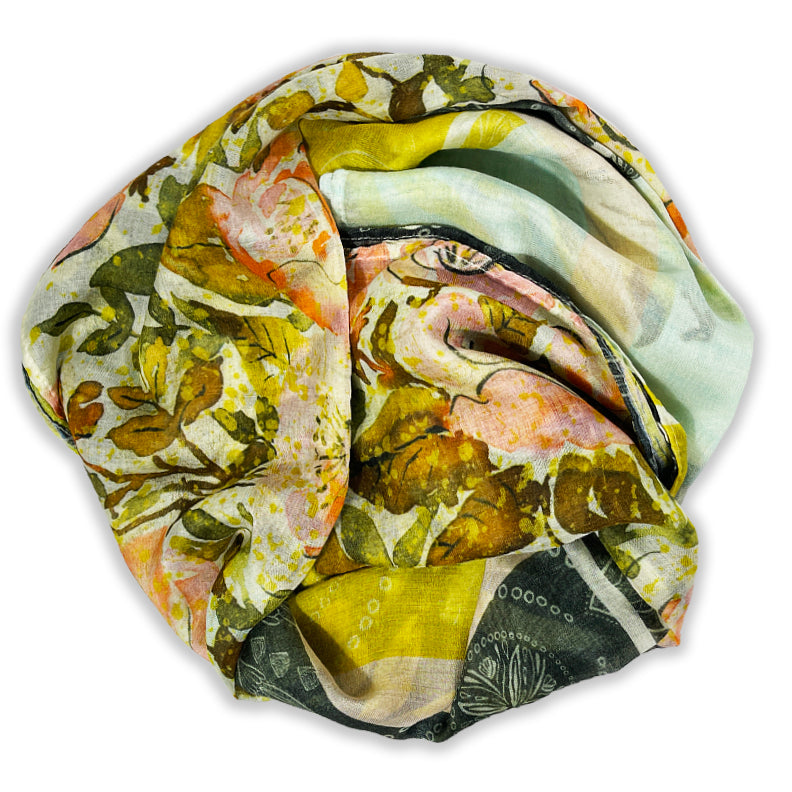 "Oratory" Botanical Silk Scarf