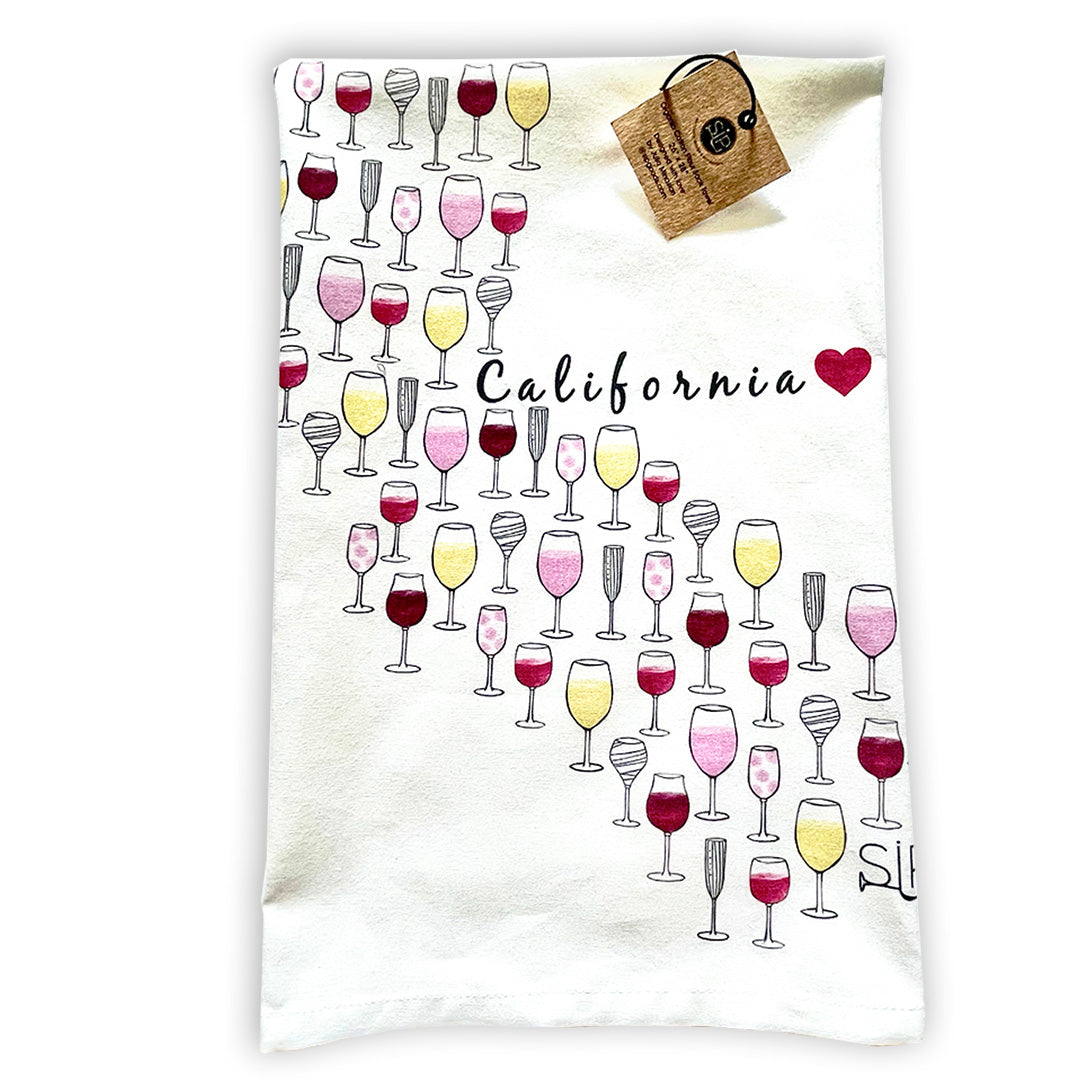 "California Wine" - Flour Sack Towel