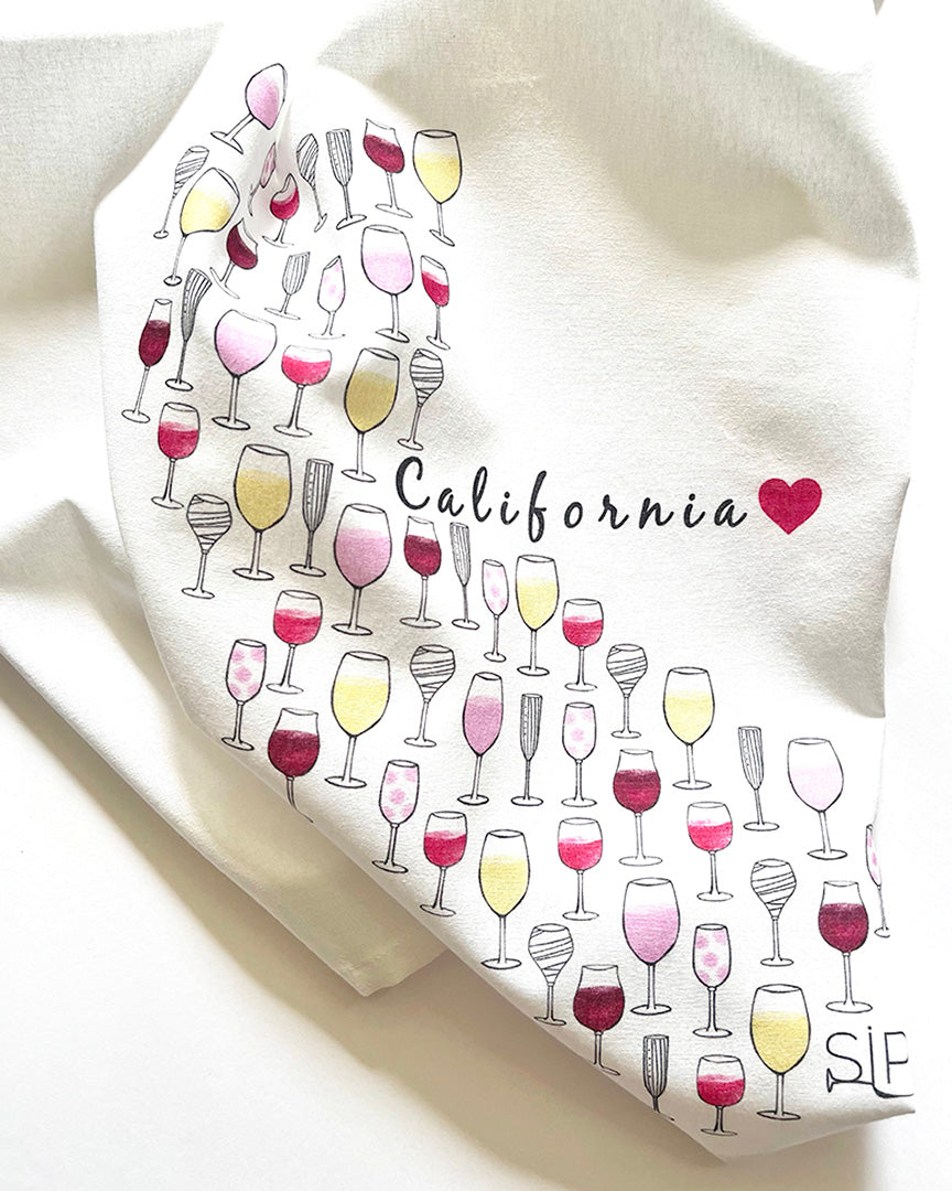 "California Wine" - Flour Sack Towel