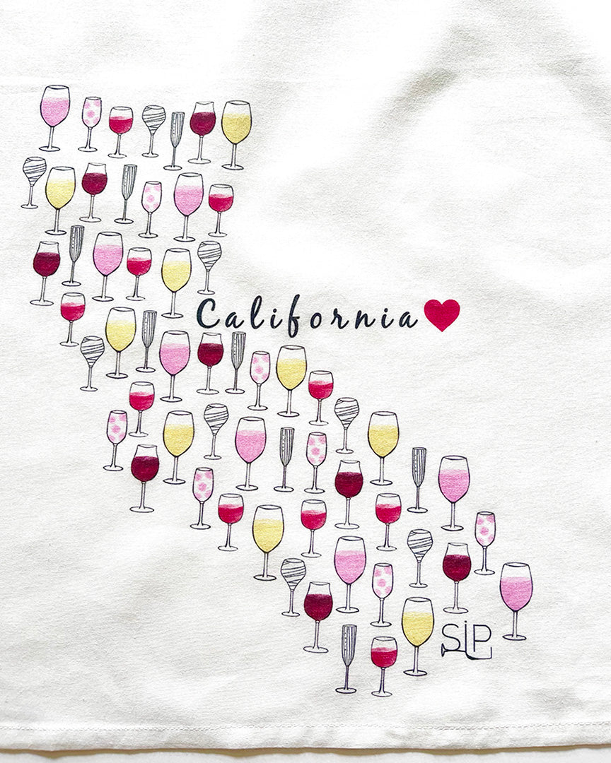 "California Wine" - Flour Sack Towel