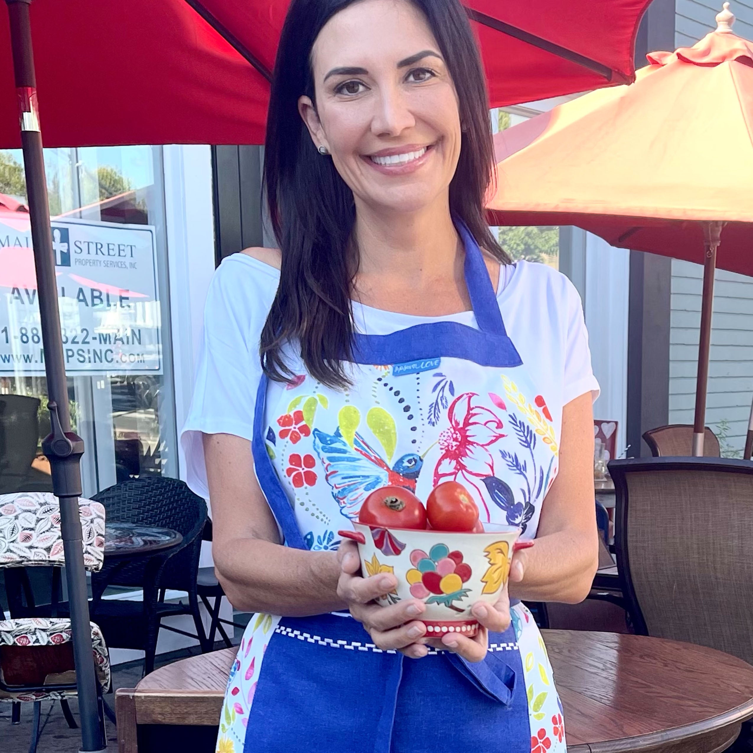 "Happy Hummingbird" Apron