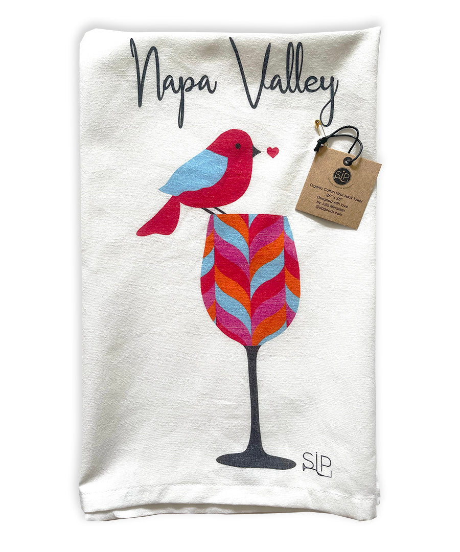 "SIP Happy" - Flour Sack Towel