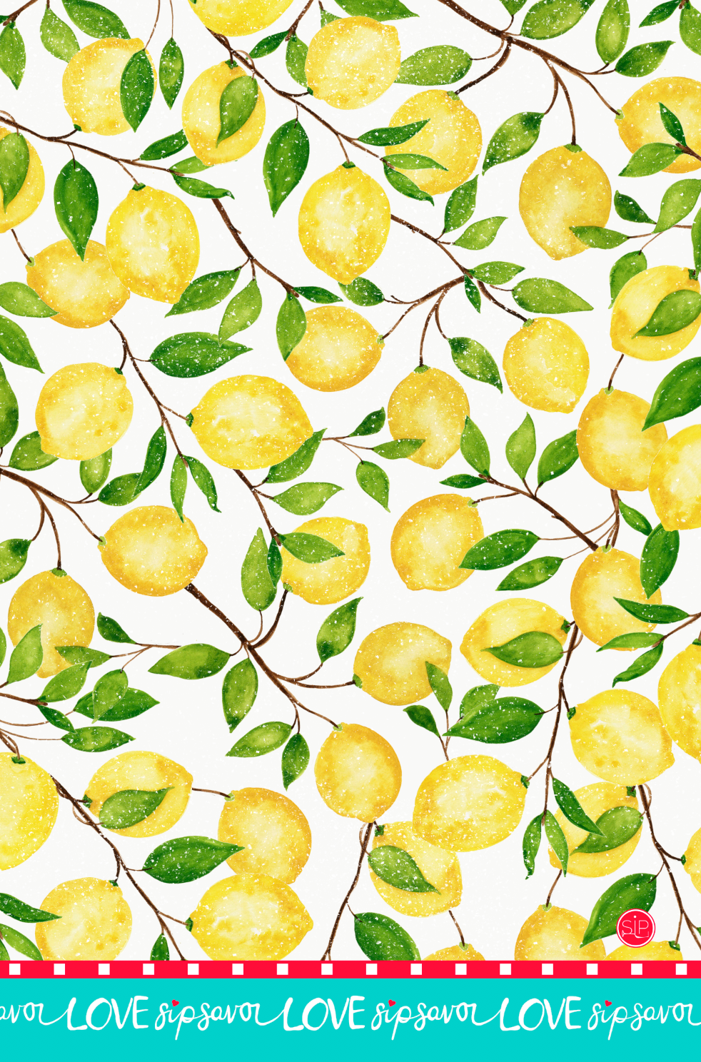 "Lemon Dance" Kitchen Towel