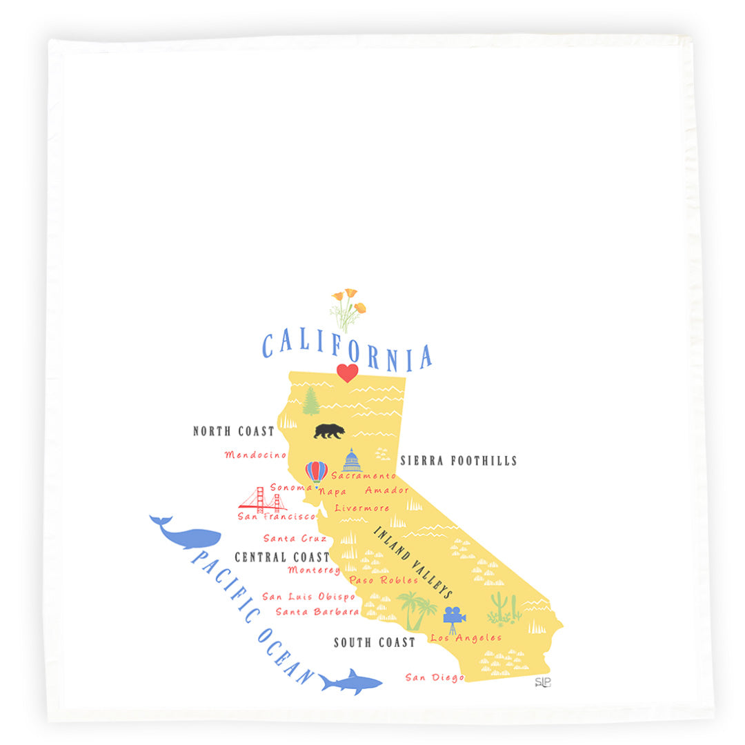 "The Golden State" - Flour Sack Towel