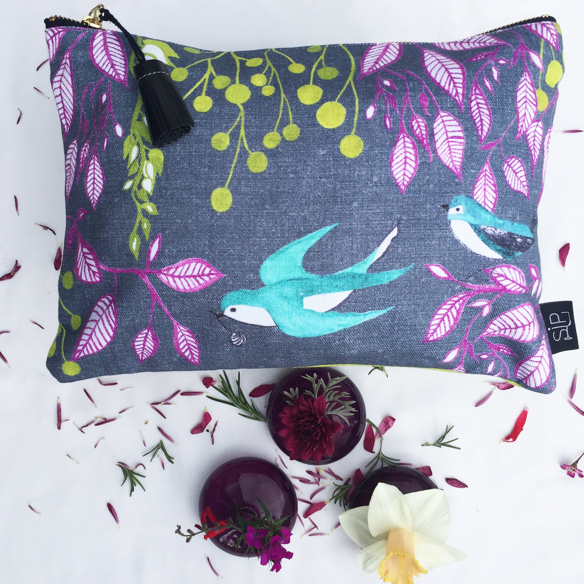 "Bird Dance" Clutch Bag