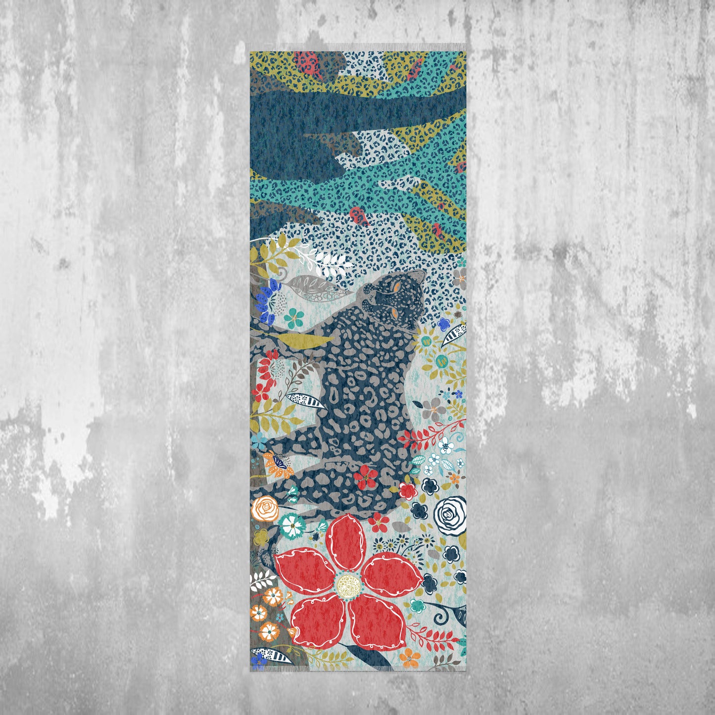 "Garden Prowl" Organic Cotton Scarf