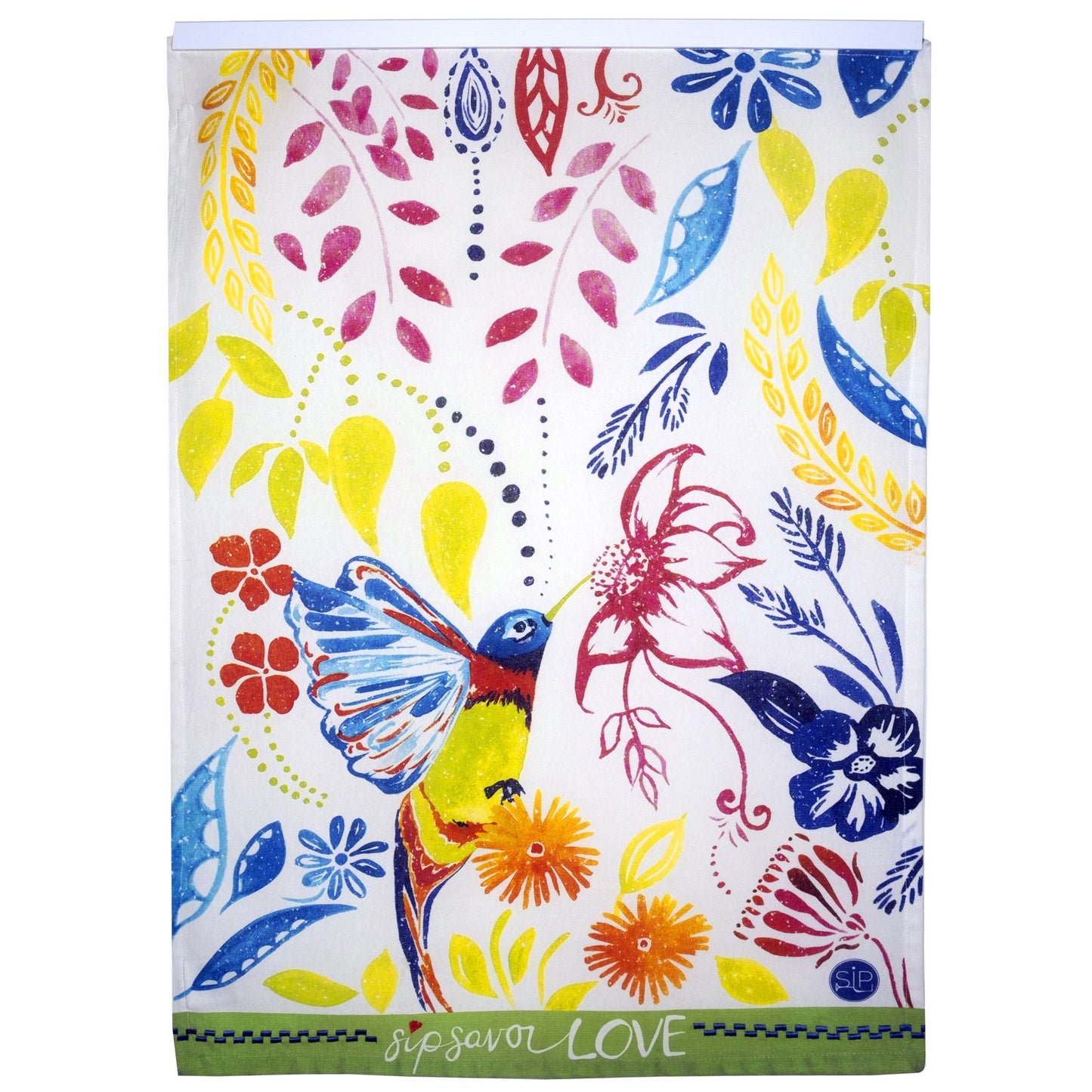 "Happy Hummingbird" Kitchen Towel