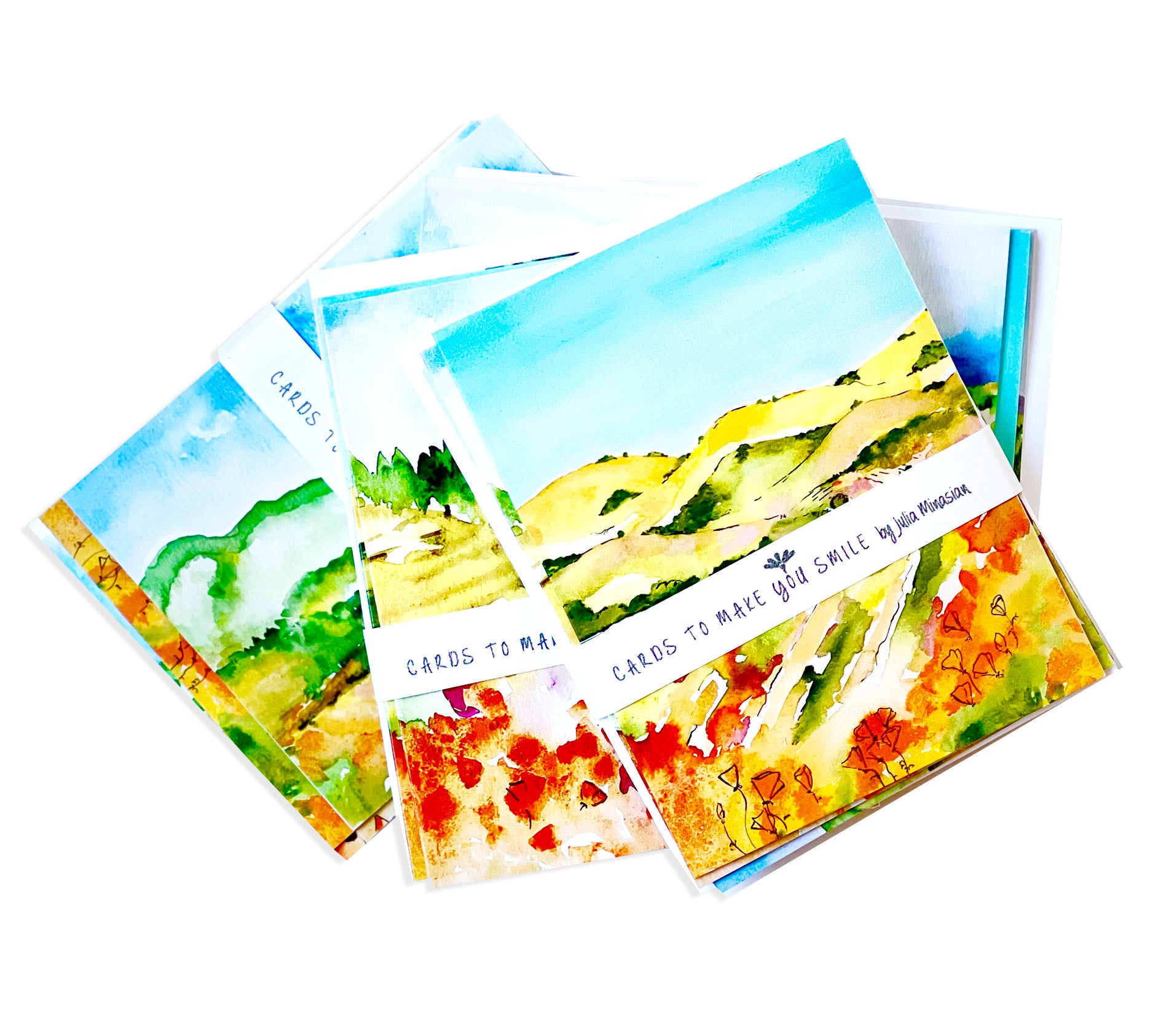 Landscapes Notecards - Set of Four