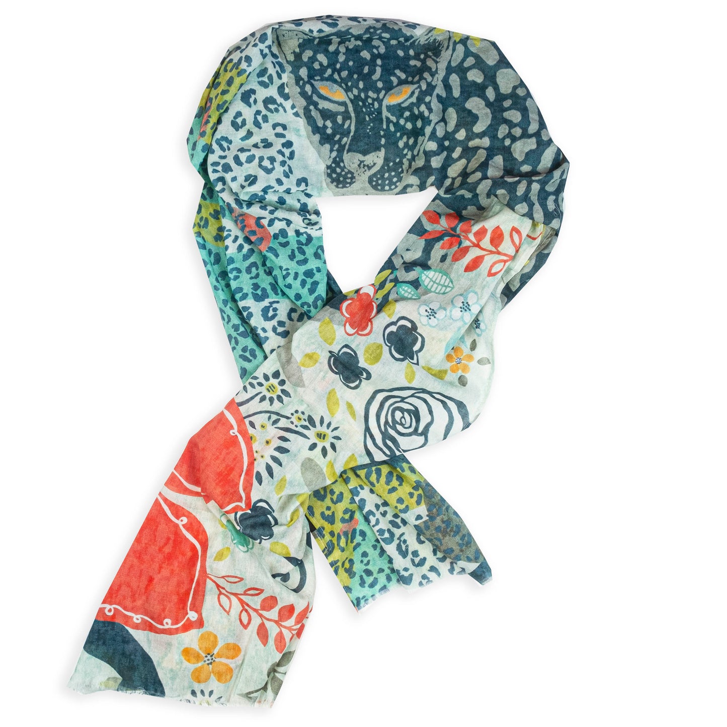 "Garden Prowl" Organic Cotton Scarf