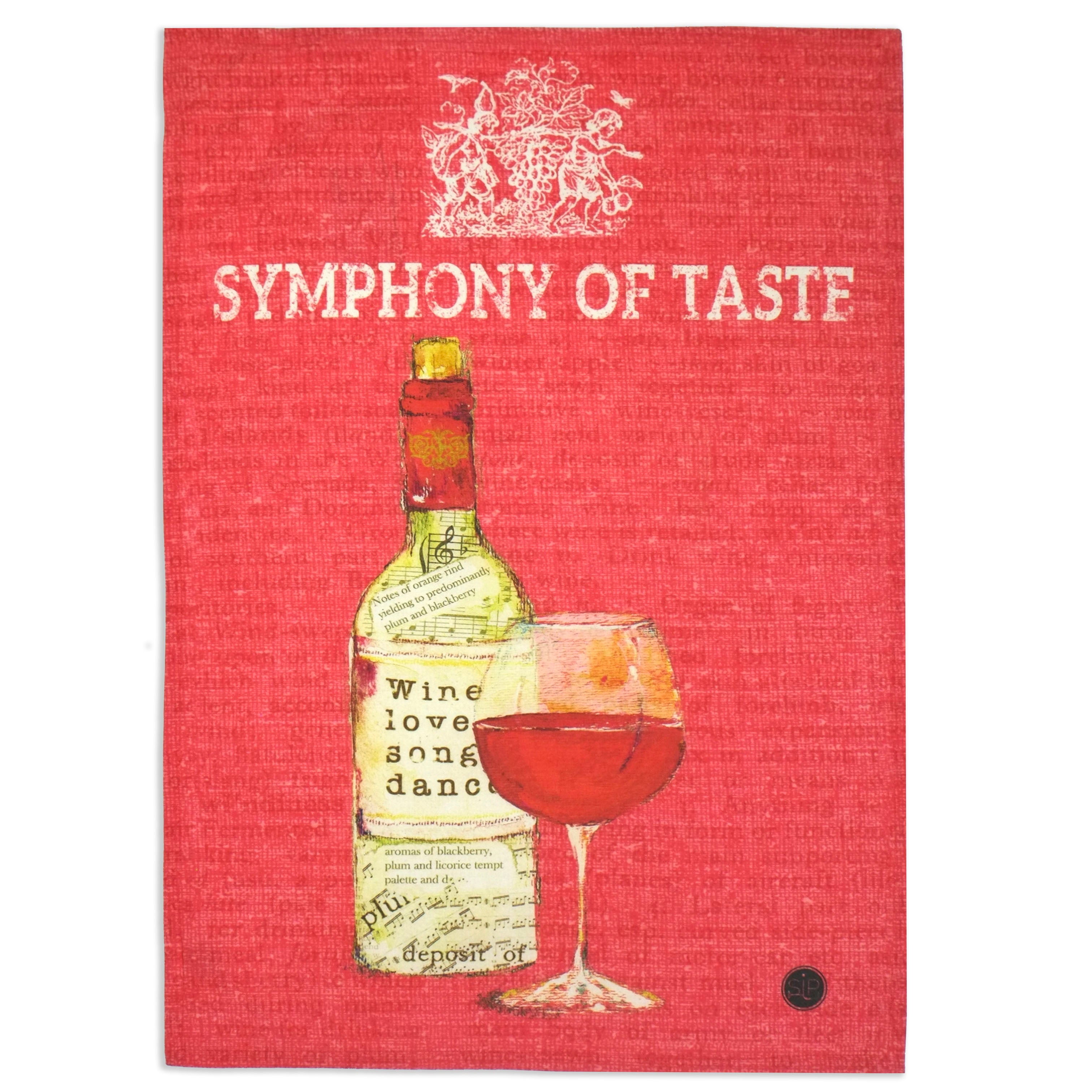 "Wine Series - Red" Kitchen Towel