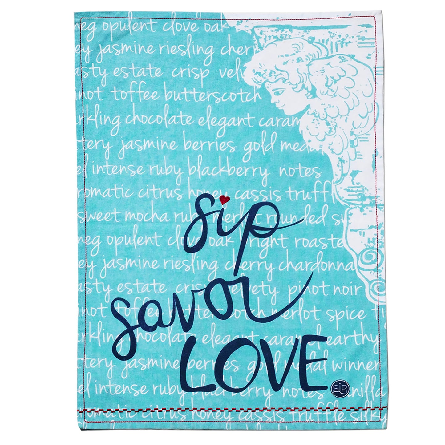 "Sip Savor Love" Kitchen Towel