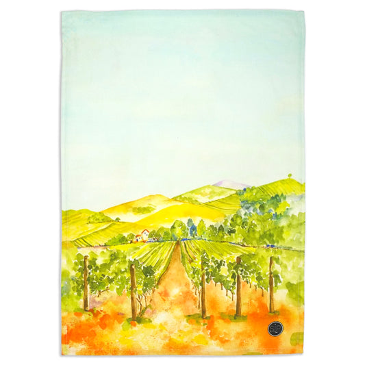 California Vineyards Pot Holder, Organic Cotton Among the Vines Design  from Original Watercolor – SIP seriously imbibed products