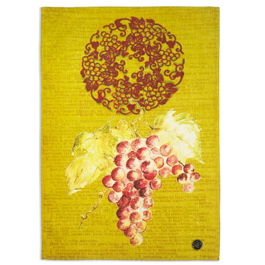 "Wine Series - Yellow" Kitchen Towel